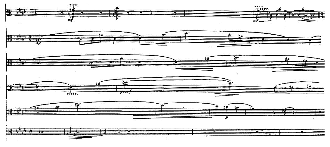 2. Dohnányi Ernő kamaraművei a brácsa vonzásában 72 Ebben a szakaszban 114 az animato brácsa indulást a cselló követi eredeti ritmikával, majd a két hegedű is belép.