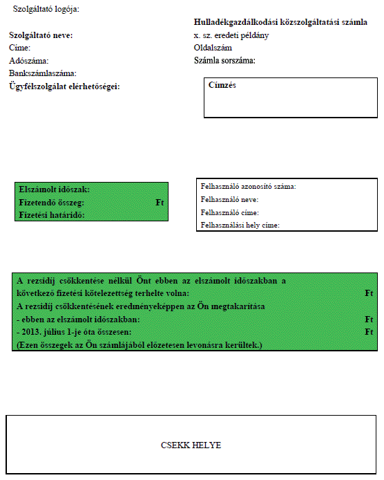 3. Az elszámoló számla harmadik oldala: Vevő (fizető) azonosító száma: Vevő (fizető) neve: Vevő (fizető) címe: Vevő (fizető) adószáma: Teljesítés