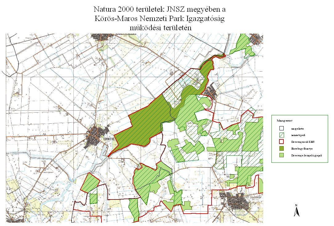 NATURA 2000 hálózat A felügyelõség illetékességi területére esõ Kiemelt Jelentõségû Természet-megõrzési Területek adatai a következõek: Szántó (ha) Gyep (ha) Erdõ (ha) Kivett (ha) Összesen (ha)