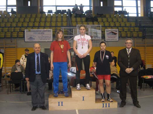 3. Szabó Dalma /Diósgyőri BC 63kg (4takmičarke) 1. Godó Kitti /FTC-Gyál 2. Szerencse Mónika /Tatabánya SC 3. Felföldi Zsanett /Kiskunfélegyháza 4. Forgó Fruzsina /VASAS 67kg (4takmičarke) 1.