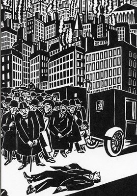 Magasnyomás Frans Masereel: Die Stadt, 1925