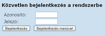 2. lépés A rendszerbe minden ügyintéző (falugazdász) egyedi