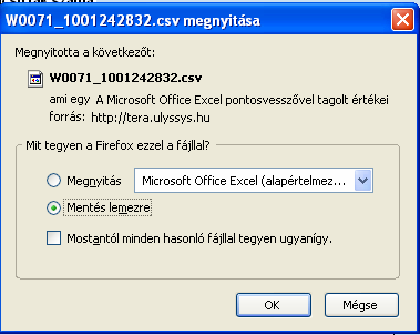 10. Amely ügyfél, aki a megszemélyesített adatait ki szeretné exportálni a ikon