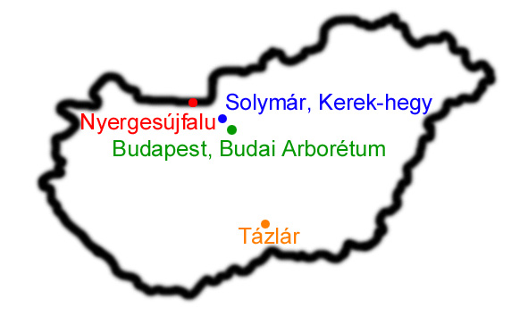 3. Matherials and methods Research locations I chose the laocation according to thie variable climatic traits (Figure 1).