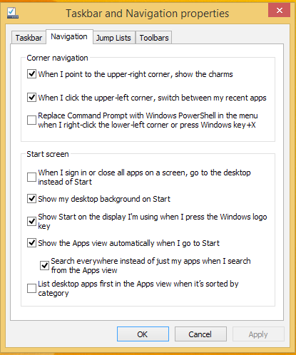 A Start képernyő személyre szabása A Windows 8.
