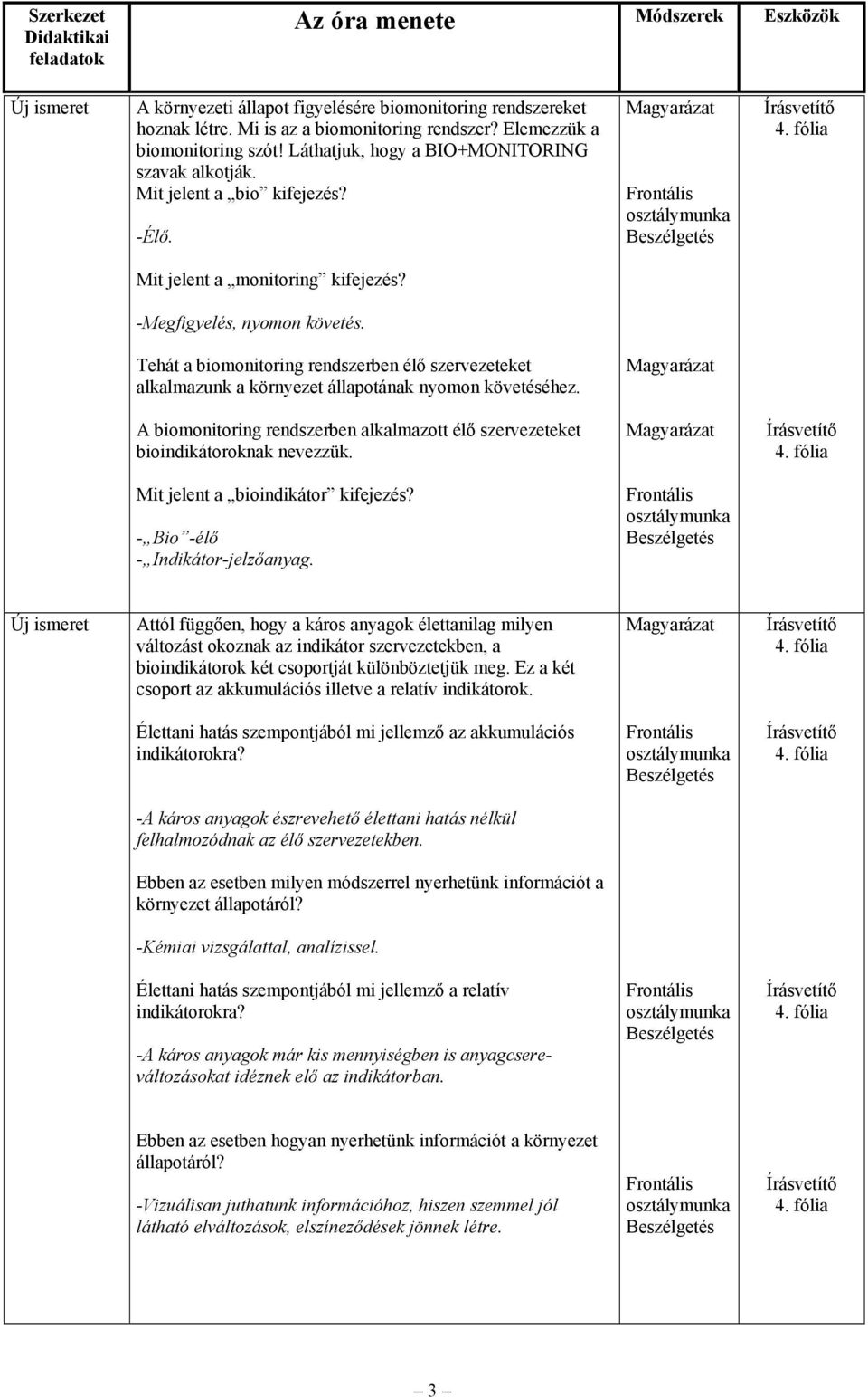 Tehát a biomonitoring rendszerben élő szervezeteket alkalmazunk a környezet állapotának nyomon követéséhez. A biomonitoring rendszerben alkalmazott élő szervezeteket bioindikátoroknak nevezzük.