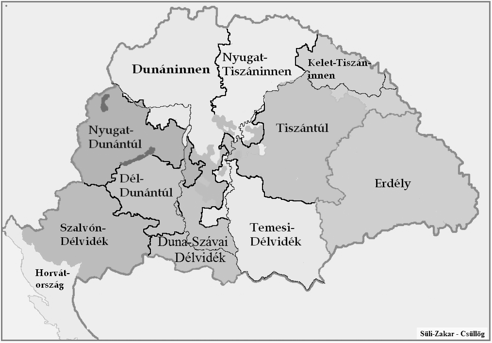 régióhatárok és a megyehatárok részbeni átfedése is ezzel magyarázható (31. és 32. ábra). Ehhez azonban két megjegyzés szükséges.