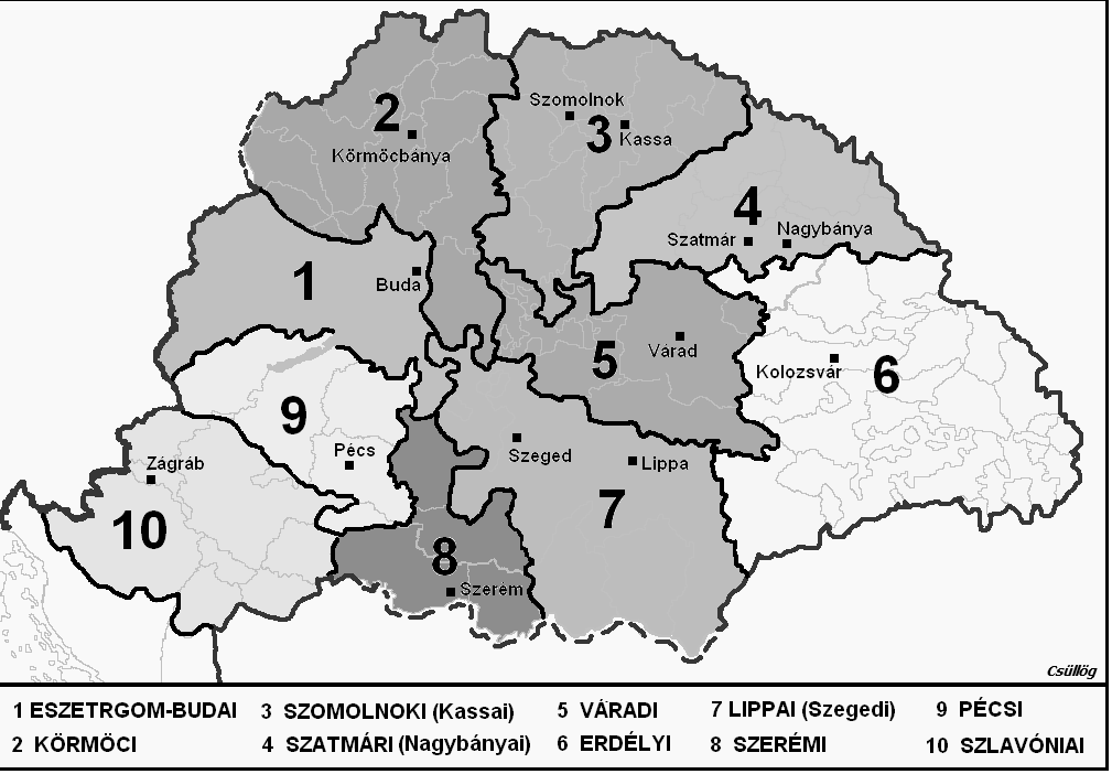 köztes térség kategóriáját. Hasonló funkciójú az Erdély területén, nagyobbrészt a háttér egyes részeihez kapcsolódó területek szerveződése.