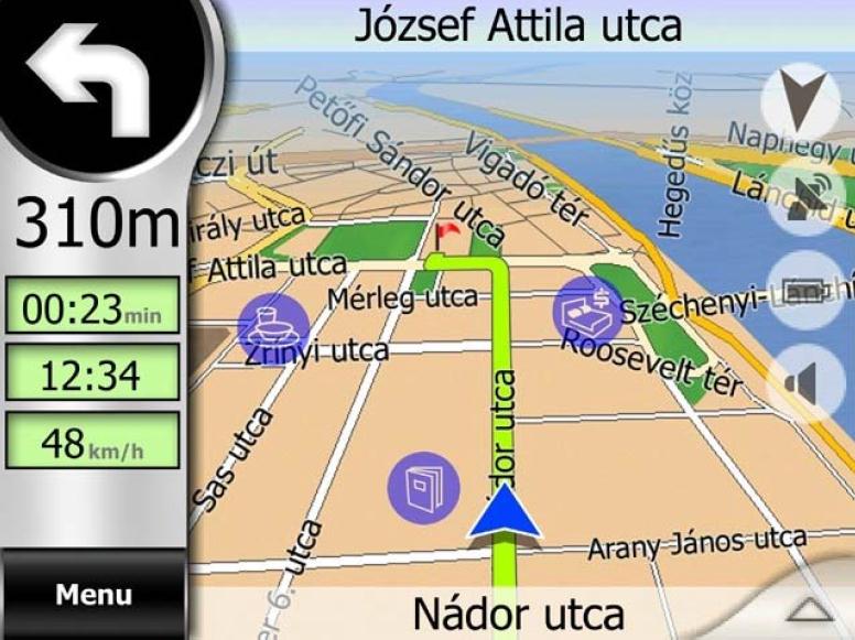 Geoweb a járműben Most +/- 1 óra Itt