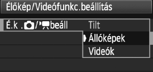 z Az Élő nézet felvétel előkészítése Ez a fényképezőgépet Élő nézet felvétellel készült állóképek készítésére állítja be. Videók készítéséhez lásd a 141. oldalt.