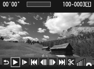Indexkép megjelenítése közben a kép bal oldalán lévő perforáció azt jelzi, hogy ez videofilm.