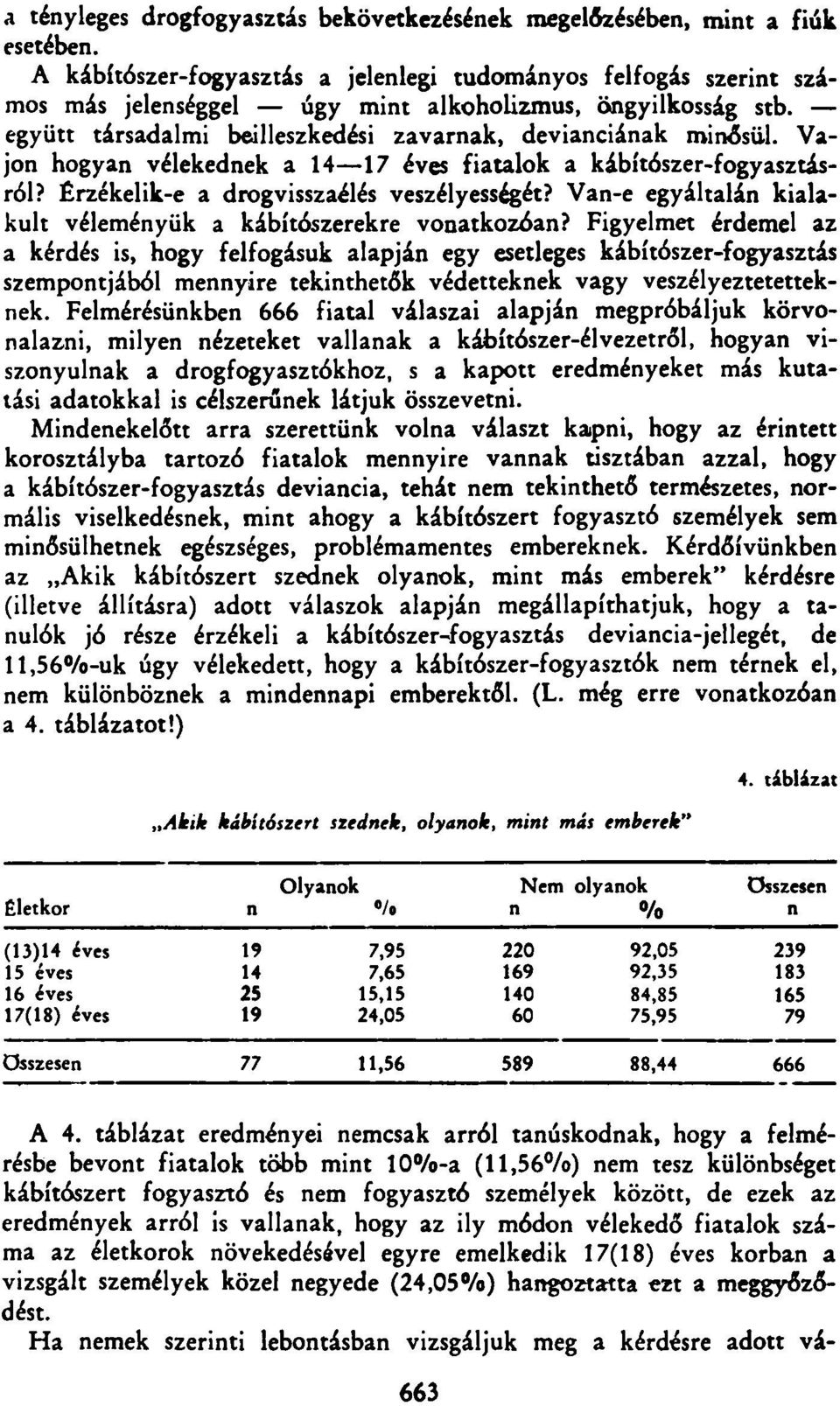 Vajon hogyan vélekednek a 14 17 éves fiatalok a kábítószer-fogyasztásról? Érzékelik-e a drogvisszaélés veszélyességét? Van-e egyáltalán kialakult véleményük a kábítószerekre vonatkozóan?