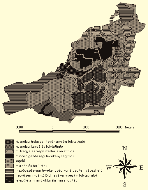 Komplex tájökológiai kutatások a dél-alföldi régió határmenti területein 17 8.ábra Területhasználat-korlátozási térkép Figure 8.