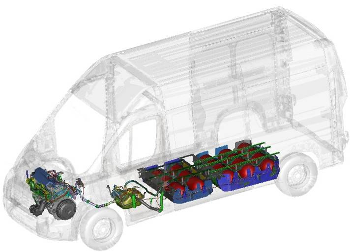 Termékújdonságok Ducato EuroVCNG Várható: 2012 Q1 Ducato EV CNG: CSAK FURGON KIVITELBEN!