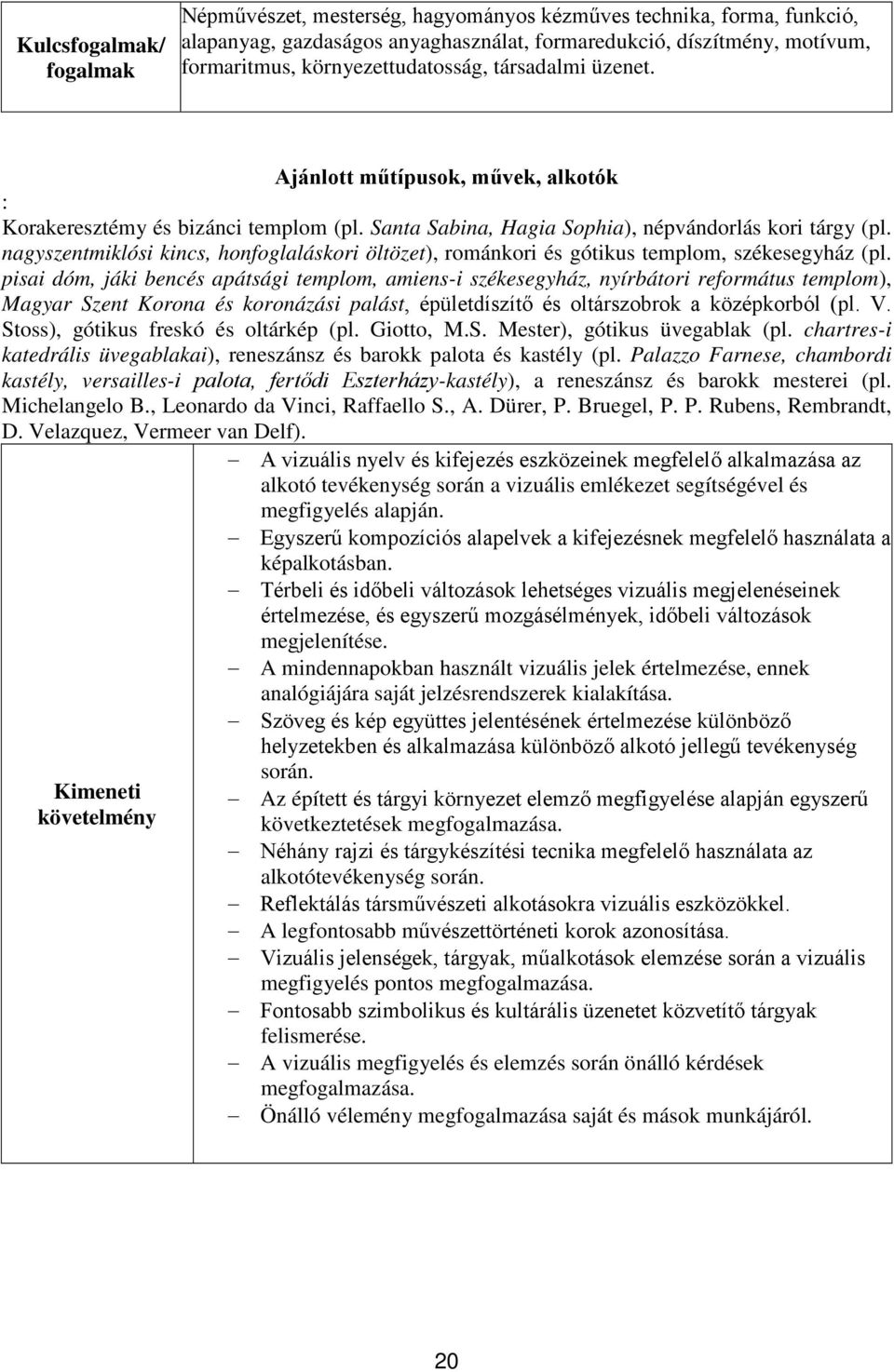 nagyszentmiklósi kincs, honfoglaláskori öltözet), románkori és gótikus templom, székesegyház (pl.