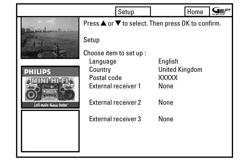 A GUIDE Plus+ rendszer Az én külsõ vevõm nem jelzi ki a programhely számát! Az üzembehelyezés során a külsõ vevõt más programhelyre kapcsoljuk át.