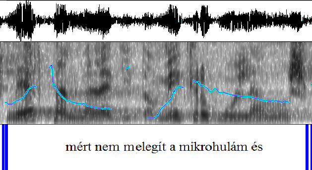 Erdős Klaudia 9 den, boldogságos, valamint örömmel teli szavak első szótagját. Ezeken a szótagokon dallamcsúcs is megjelenik.