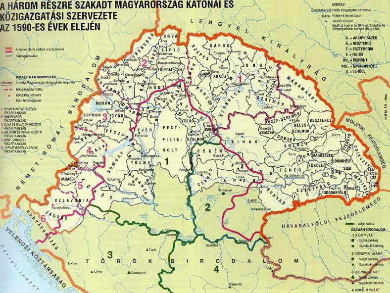 Додаток Ґ 230 Адміністративний та військово-політичний устрій Угорщини у 1590 р.