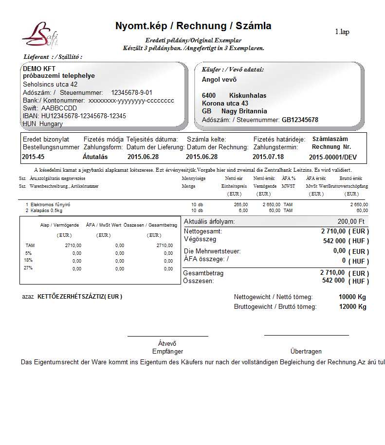 Grafikus és logós német