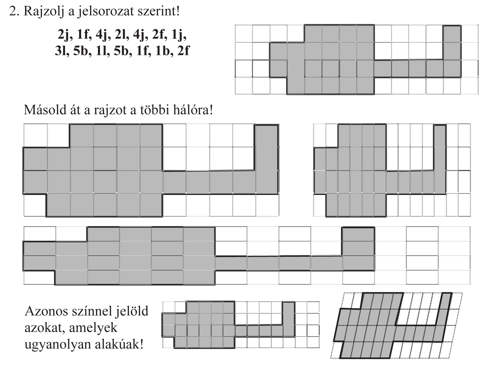 7. modul 5. melléklet 4. évfolyam tanítói fólia A Az 1. feladatlap 2.