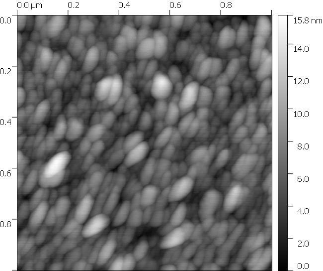 5.2. Az eltérő gallium adalékoltságú rétegek felületi morfológiája A minták érdességét atomerő mikroszkóppal vizsgáltam meg.