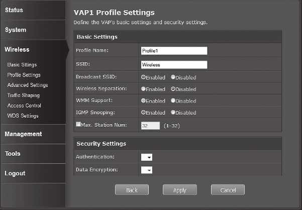 22. Állítsa be a TEW-730APO IP cím-hoz egy érvényes IP-címet, az alhálózat határozza meg a router segítségével. Minden TEW-730APO rendelkeznie kell egy egyedi IP-címet.