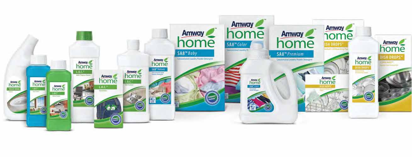 Az AMWAY HOME bevezetése A háztartási tisztítószerek képezik üzletünk alapját Európában.