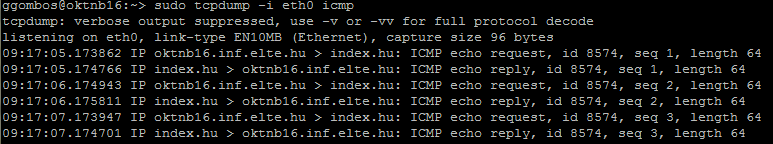Tcpdump Gombos Gergő