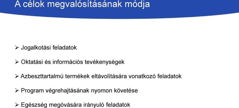 termékek eltávolítására vonatkozó feladatok Program