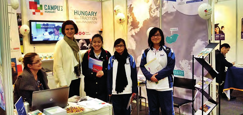 44. ábra: Campus Hungary részvétel a HKTDC Education & Careers Expo 2015-ön Honkongban 2015. február 5-8. Forrás: www.campushungary.