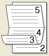 Illesztőprogram és szoftver Brosúra / Brosúra (kézi) Ezzel az opcióval nyomtathat dokumentumokat füzet formátumban 2 oldalas nyomtatással.