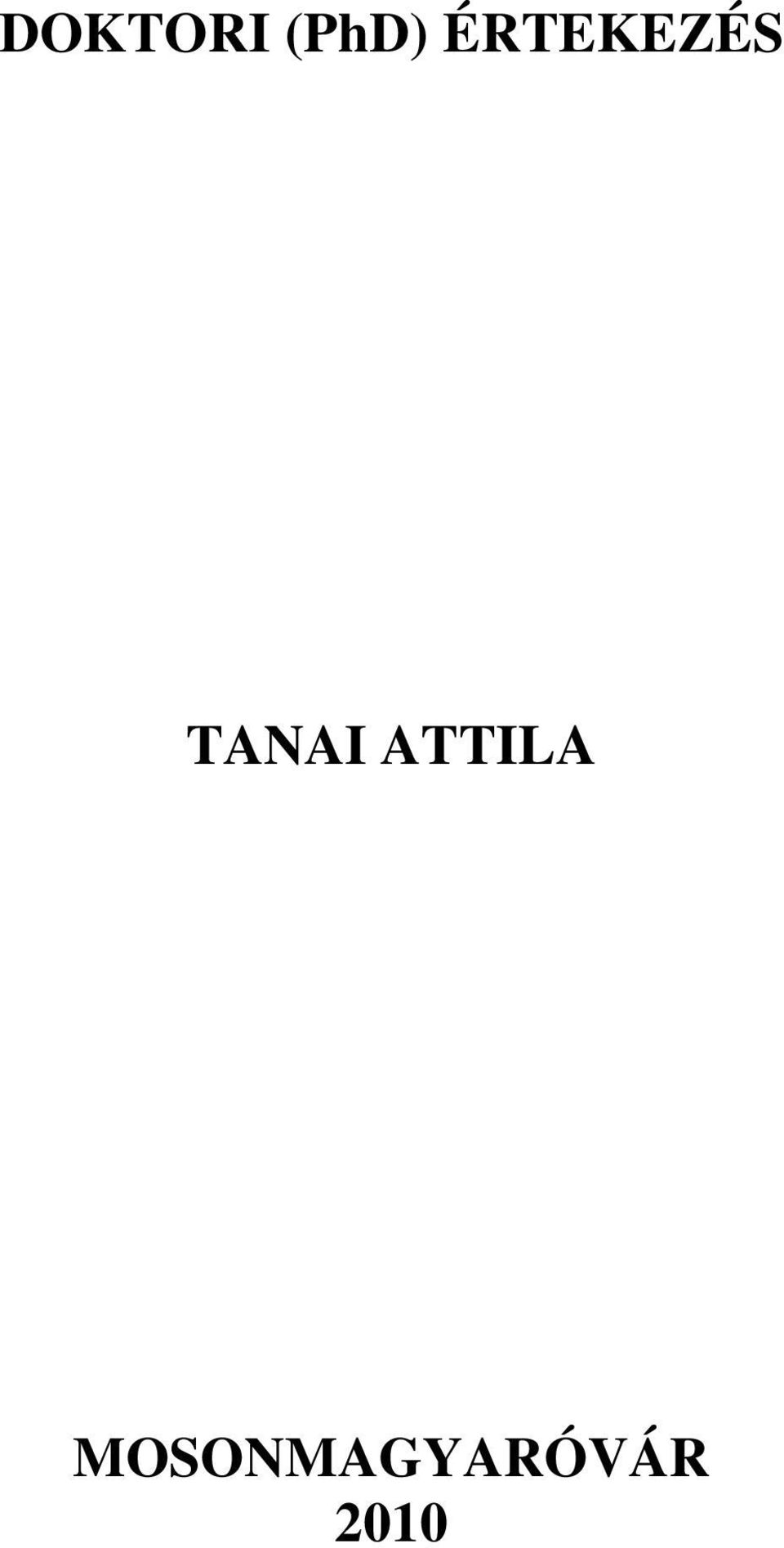 TANAI ATTILA