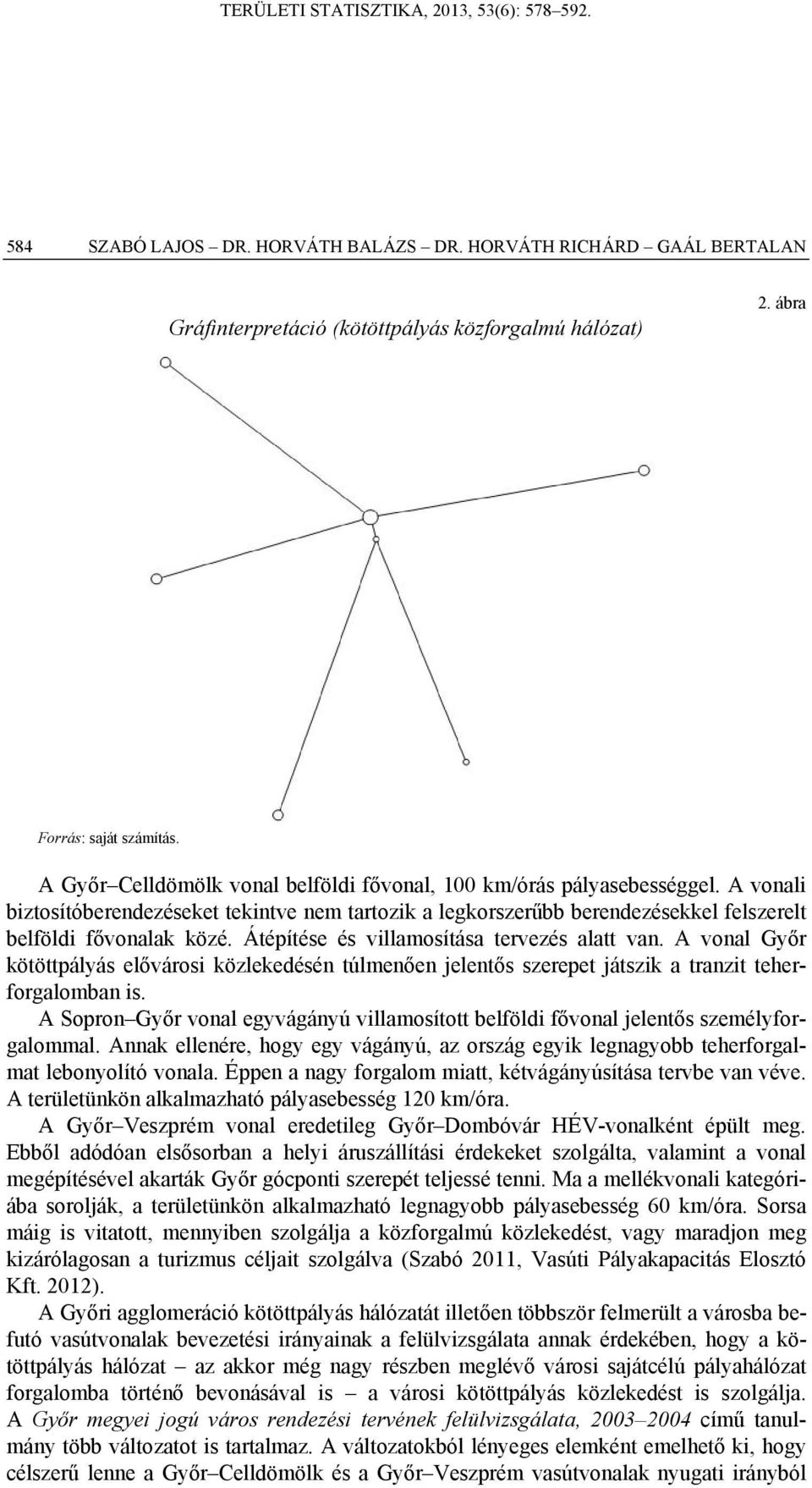 Átépítése és villamosítása tervezés alatt van. A vonal Győr kötöttpályás elővárosi közlekedésén túlmenően jelentős szerepet játszik a tranzit teherforgalomban is.