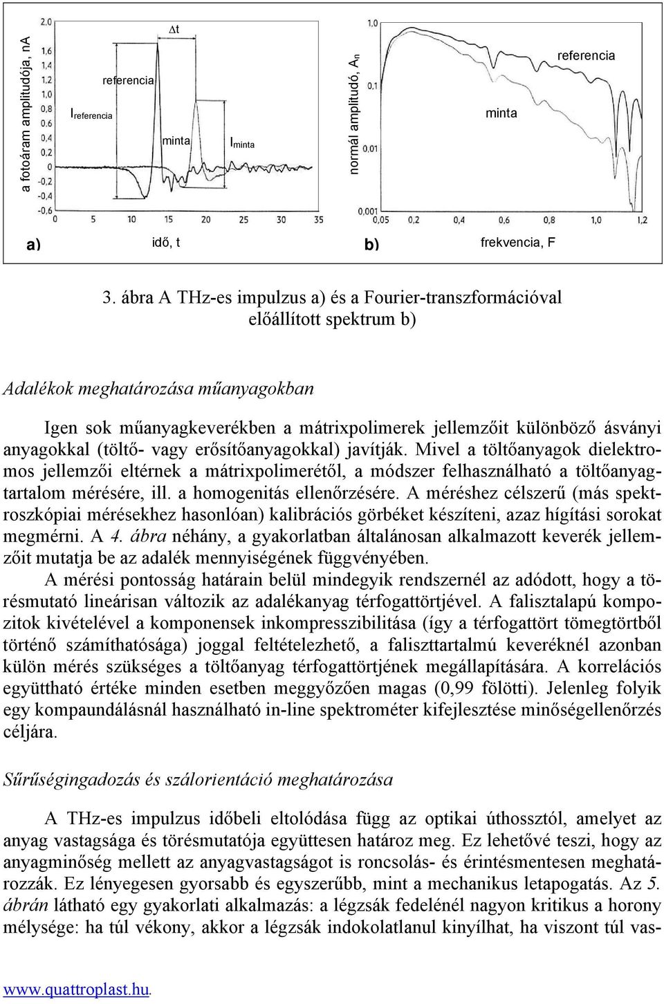 anyagokkal (töltő- vagy erősítőanyagokkal) javítják. Mivel a töltőanyagok dielektromos jellemzői eltérnek a mátrixpolimerétől, a módszer felhasználható a töltőanyagtartalom mérésére, ill.