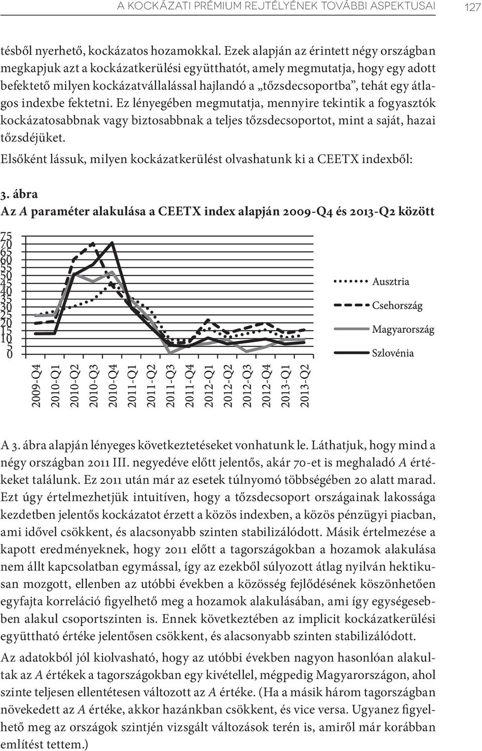 átlagos indexbe fektetni. Ez lényegében megmutatja, mennyire tekintik a fogyasztók kockázatosabbnak vagy biztosabbnak a teljes tőzsdecsoportot, mint a saját, hazai tőzsdéjüket.