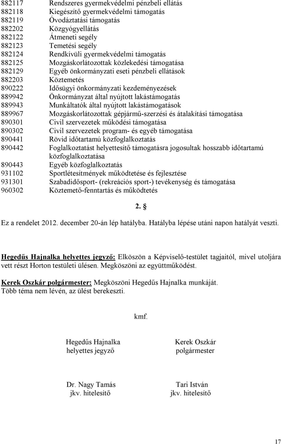 kezdeményezések 889942 Önkormányzat által nyújtott lakástámogatás 889943 Munkáltatók által nyújtott lakástámogatások 889967 Mozgáskorlátozottak gépjármű-szerzési és átalakítási támogatása 890301