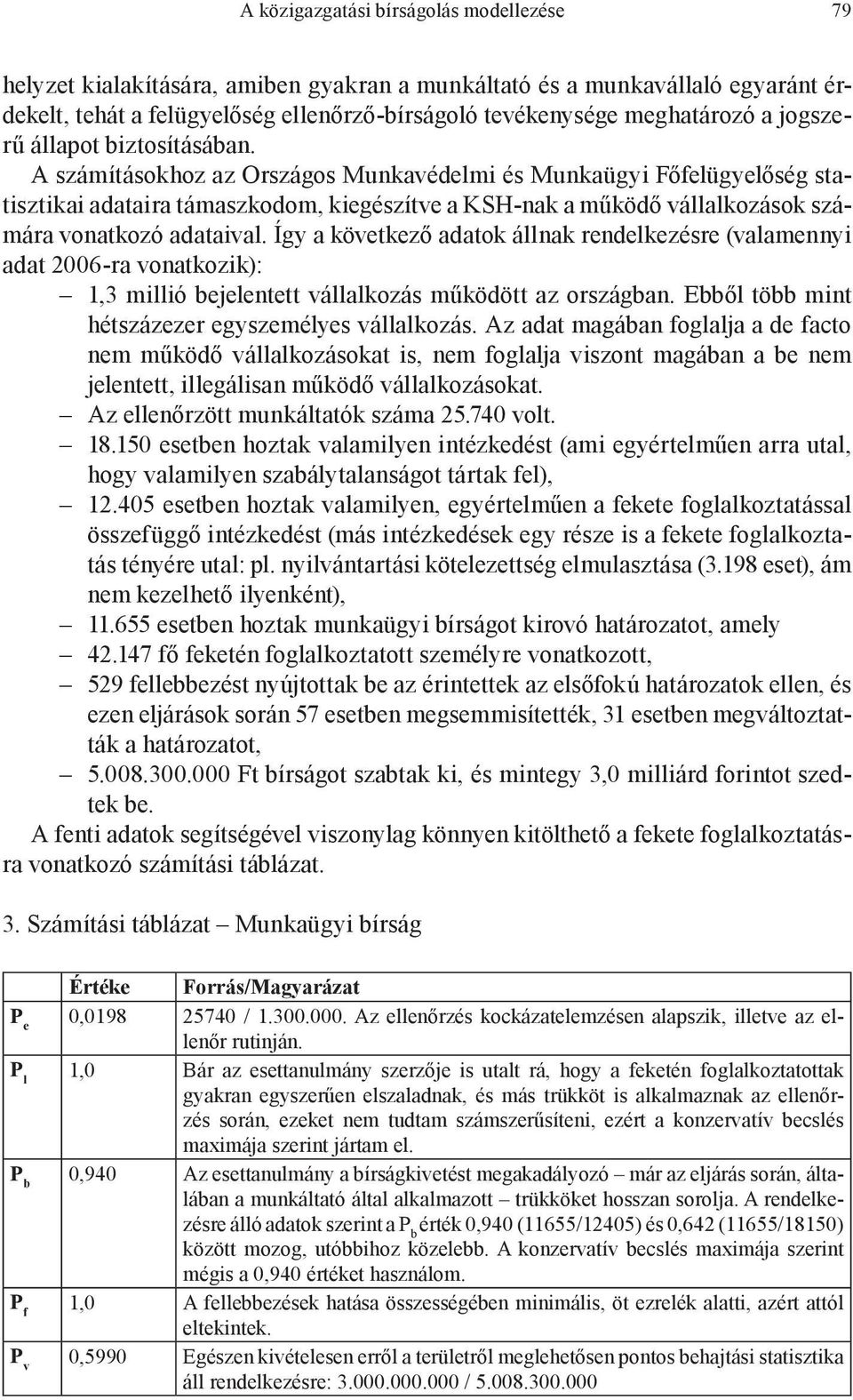 A számításokhoz az Országos Munkavédelmi és Munkaügyi Főfelügyelőség statisztikai adataira támaszkodom, kiegészítve a KSH-nak a működő vállalkozások számára vonatkozó adataival.