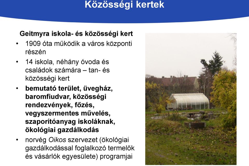 baromfiudvar, közösségi rendezvények, főzés, vegyszermentes művelés, szaporítóanyag iskoláknak,