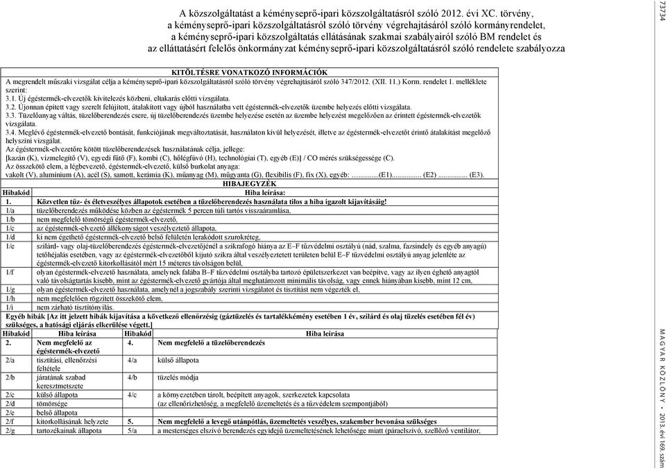 elláttatásért felelős önkormányzat kéményseprő-ipari közszolgáltatásról szóló rendelete szabályozza KITÖLTÉSRE VONATKOZÓ INFORMÁCIÓK A megrendelt műszaki vizsgálat célja a kéményseprő-ipari