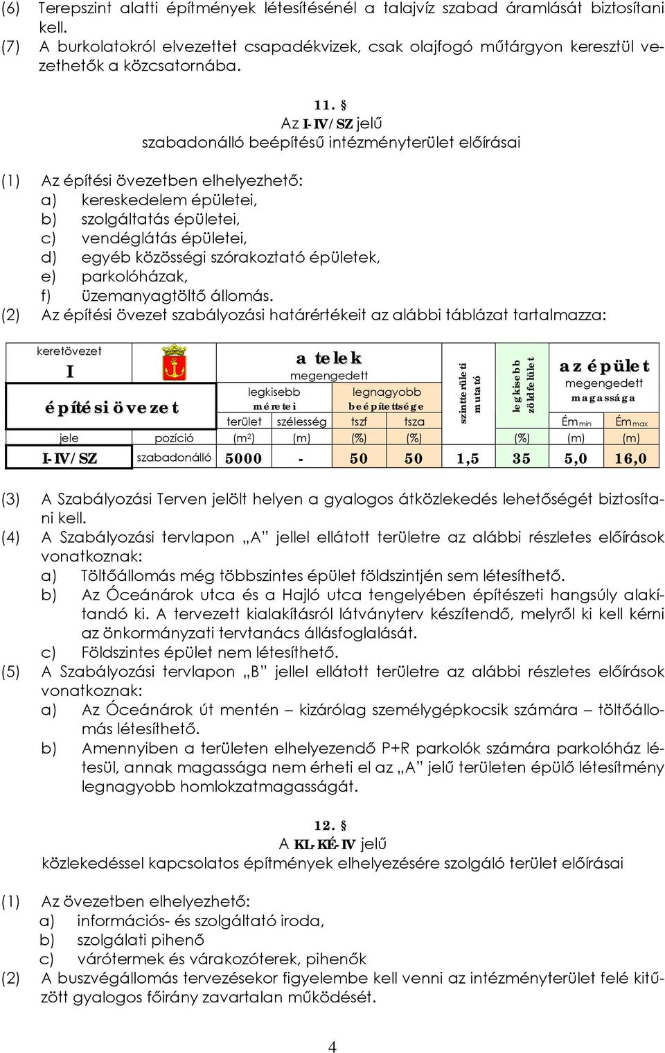 közösségi szórakoztató épületek, e) parkolóházak, f) üzemanyagtöltő állomás.