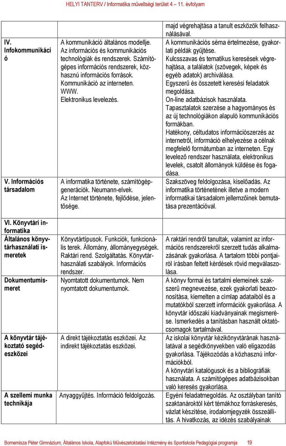 Az információs és kommunikációs technológiák és rendszerek. Számítógépes információs rendszerek, közhasznú információs források. Kommunikáció az interneten. WWW. Elektronikus levelezés.