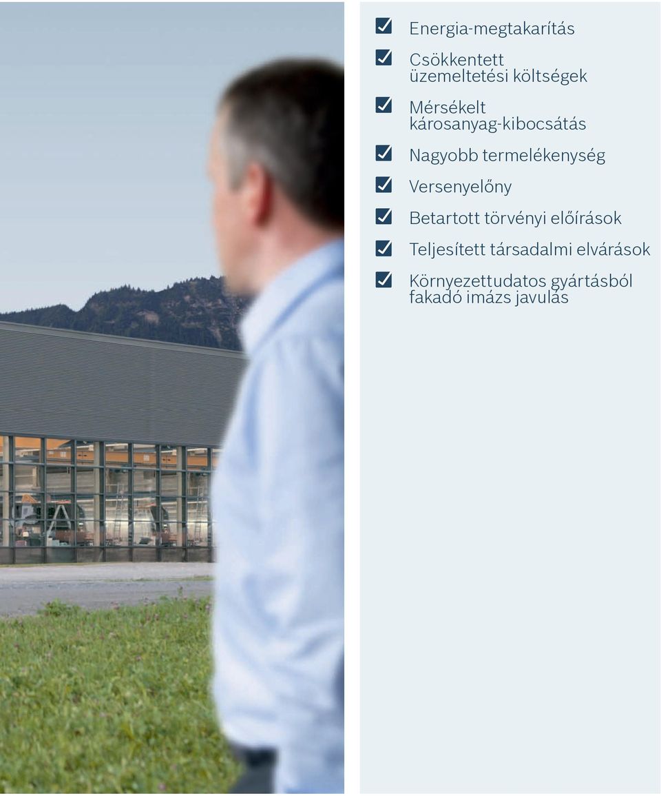Versenyelőny Betartott törvényi előírások Teljesített