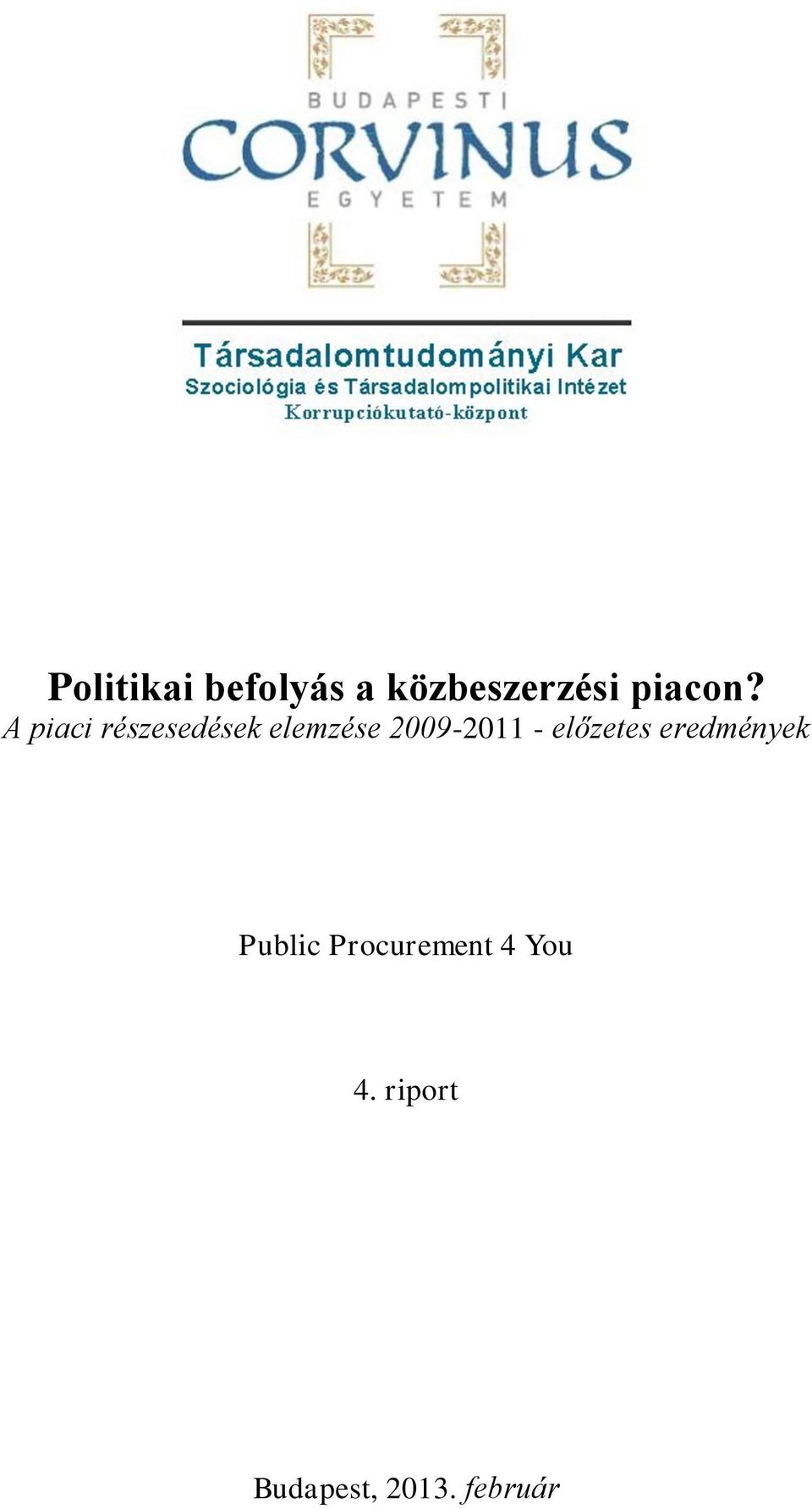 eredmények Public Procurement