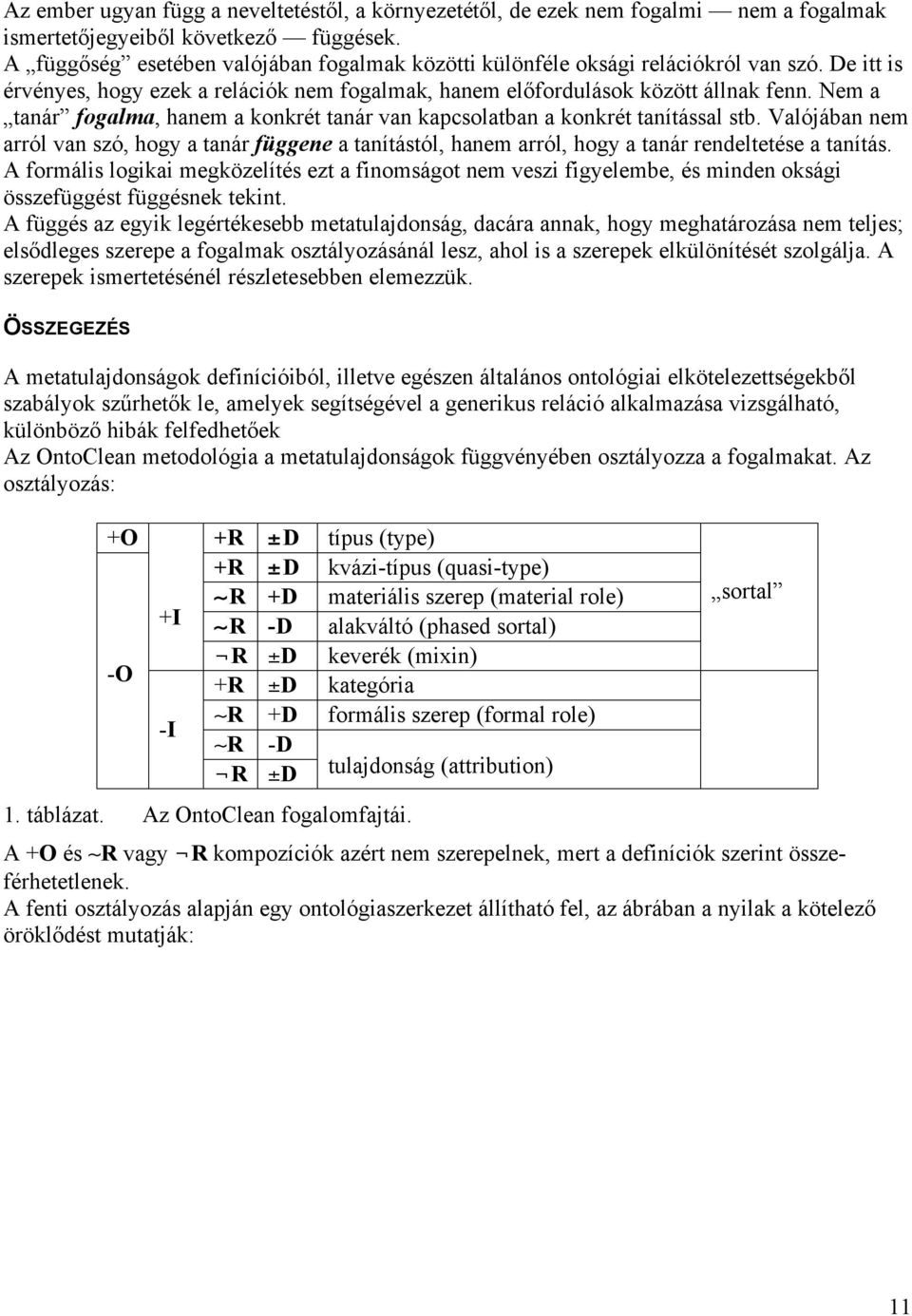 Nem a tanár fogalma, hanem a konkrét tanár van kapcsolatban a konkrét tanítással stb. Valójában nem arról van szó, hogy a tanár függene a tanítástól, hanem arról, hogy a tanár rendeltetése a tanítás.