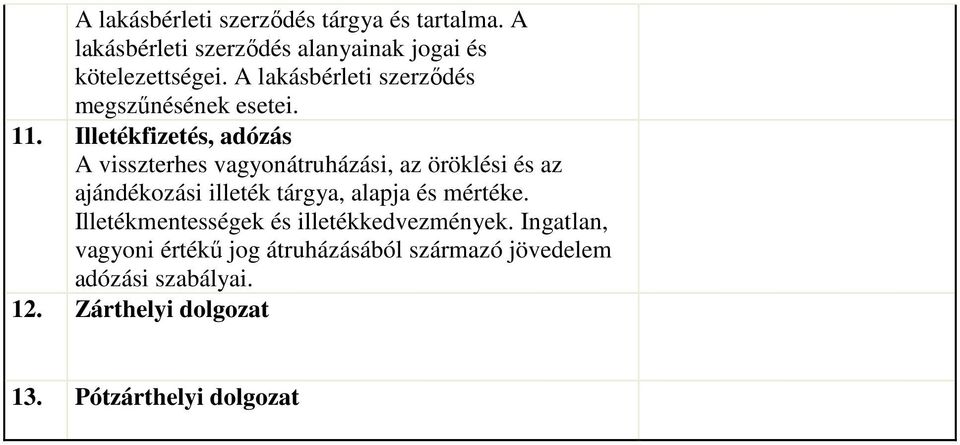 Illetékfizetés, adózás A visszterhes vagyonátruházási, az öröklési és az ajándékozási illeték tárgya, alapja