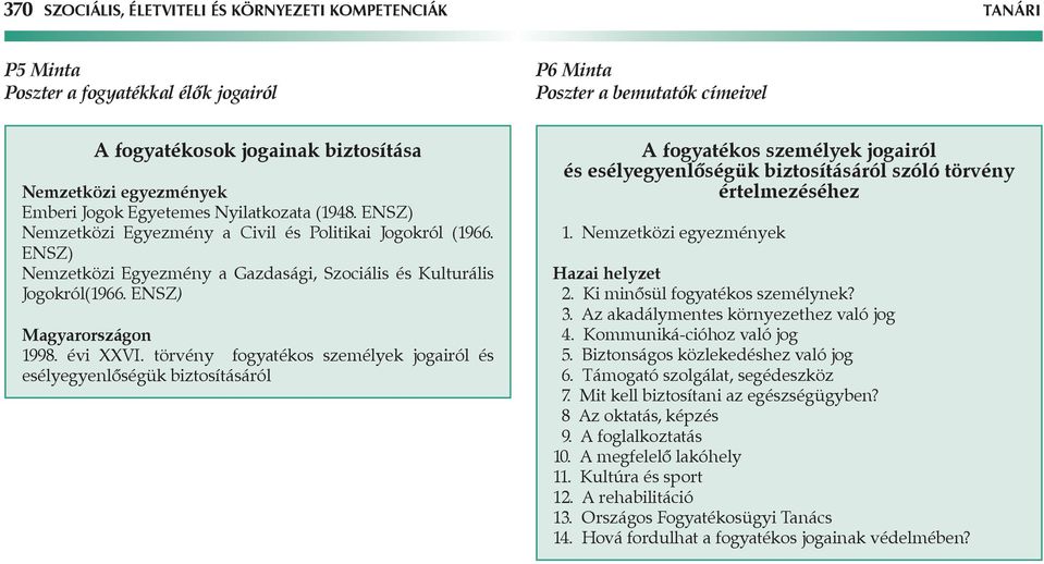 ENSZ) Magyarországon 1998. évi XXVI.