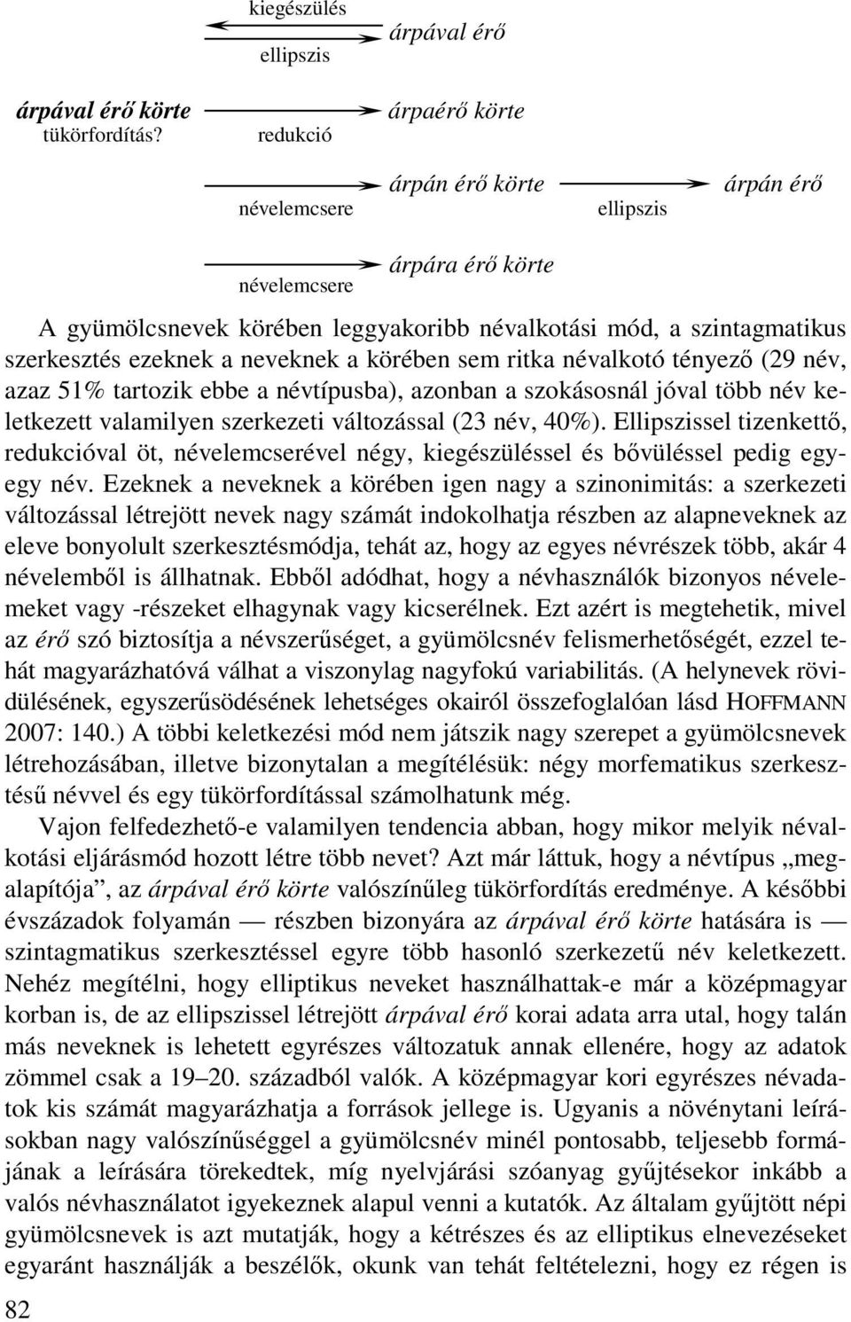 szintagmatikus szerkesztés ezeknek a neveknek a körében sem ritka névalkotó tényező (29 név, azaz 51% tartozik ebbe a névtípusba), azonban a szokásosnál jóval több név keletkezett valamilyen