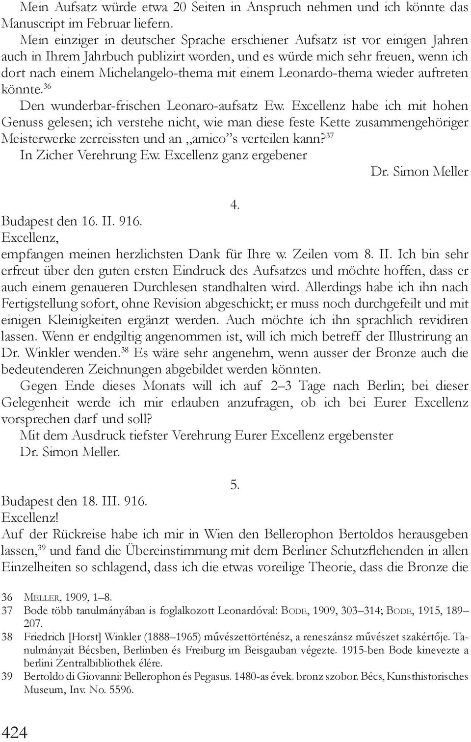 einem Leonardo-thema wieder auftreten könnte. 36 Den wunderbar-frischen Leonaro-aufsatz Ew.