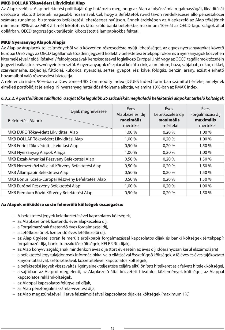 Ennek érdekében az Alapkezelő az Alap tőkéjének minimum 90%-át az MKB Zrt.