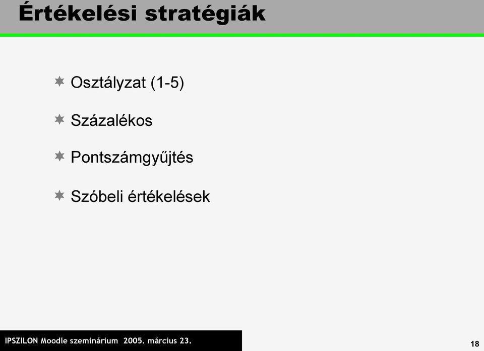 Szóbeli értékelések IPSZILON